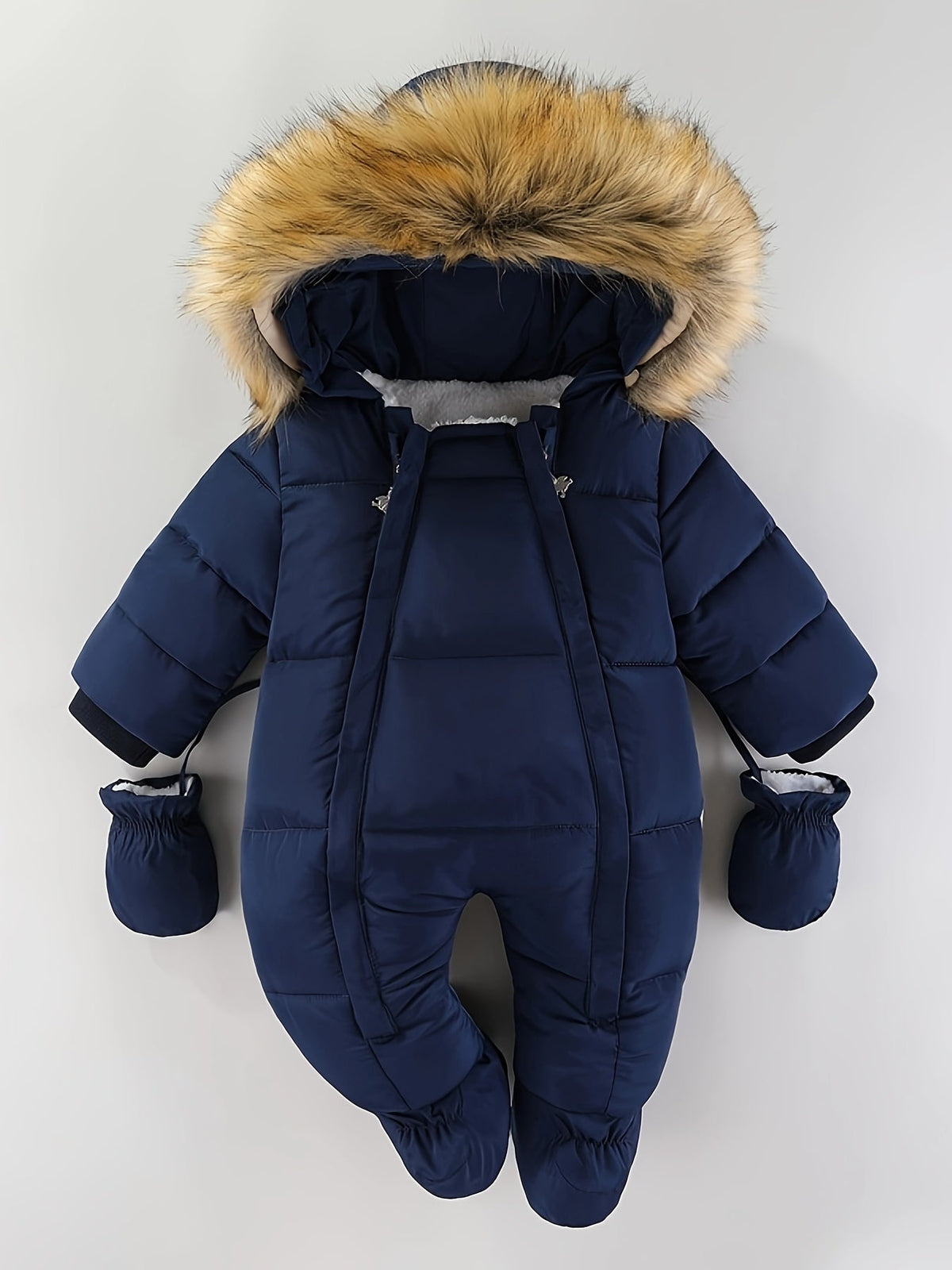 Baby Winteroverall Met Capuchon En Zachte Voering