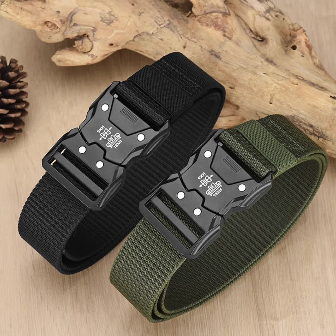 Nylon Outdoor Riemenset met Snelle Metalen Gesp