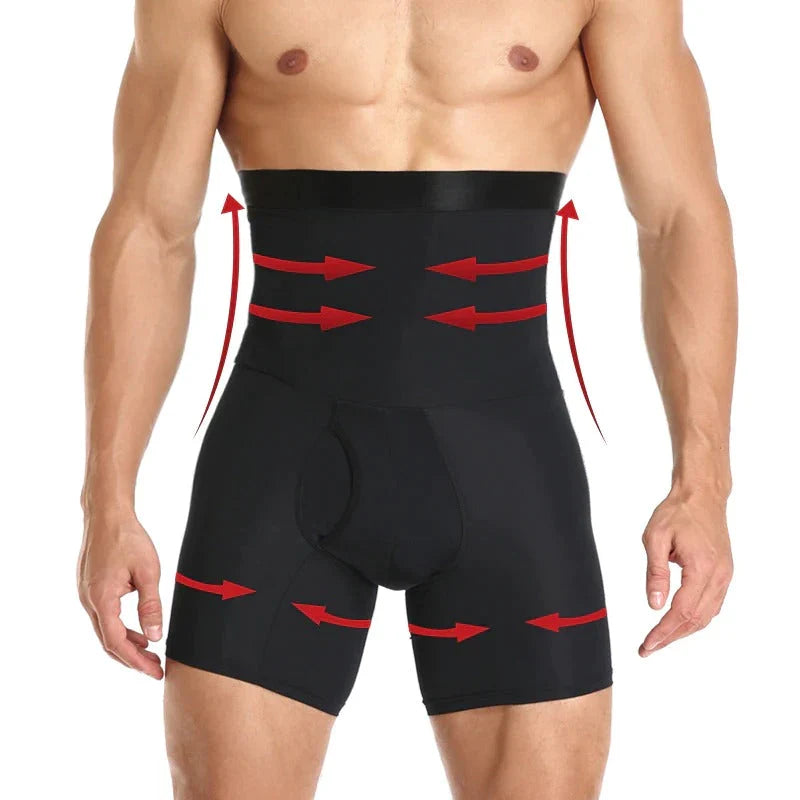 Mannen Buik Controle Shorts Met Hoge Taille Ontwerp