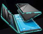 Magnetisch Telefoonhoesje met Gehard Glas voor Samsung Smartphones