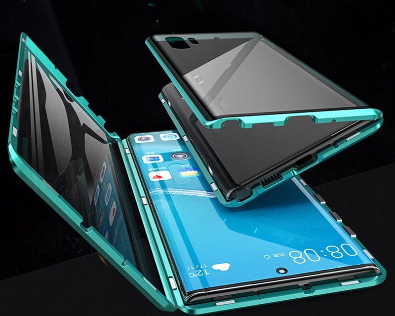 Magnetisch Telefoonhoesje met Gehard Glas voor Samsung Smartphones