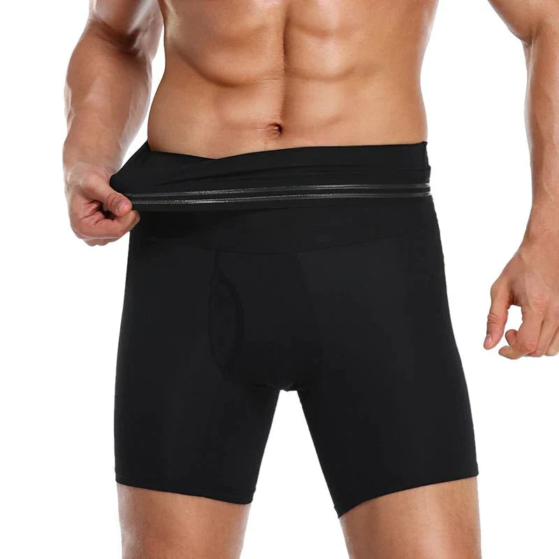 Mannen Buik Controle Shorts Met Hoge Taille Ontwerp