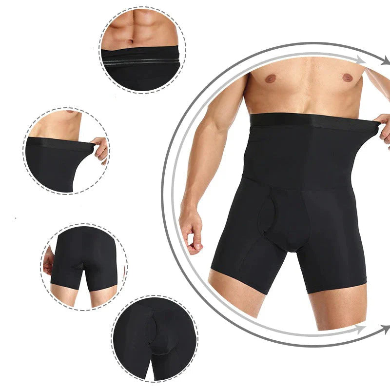 Mannen Buik Controle Shorts Met Hoge Taille Ontwerp