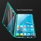 Magnetisch Telefoonhoesje met Gehard Glas voor Samsung Smartphones