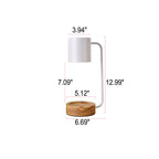 Japanse kaarsenwarmerlamp met houten voet en dimbare timer
