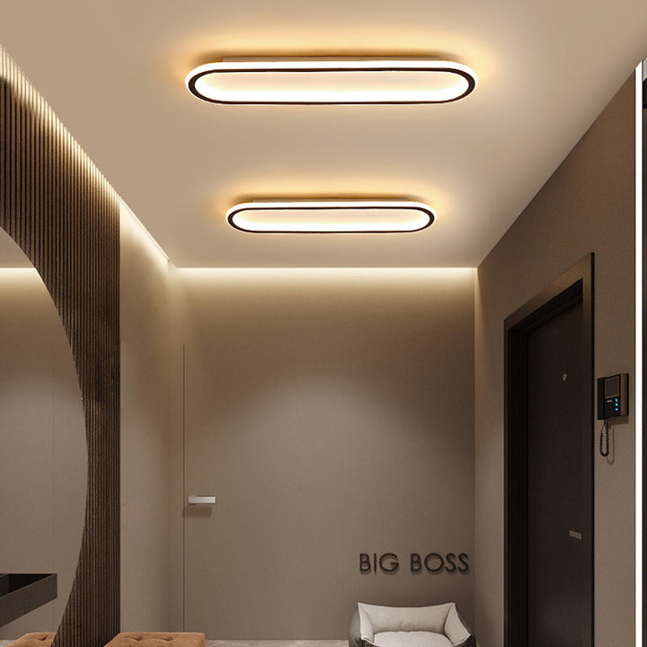 Plafondlamp met Ovale Vorm en Dimbare Lichtstanden