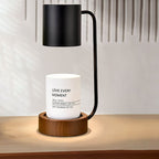 Tafellamp met Waxverwarmer en Houten Basis