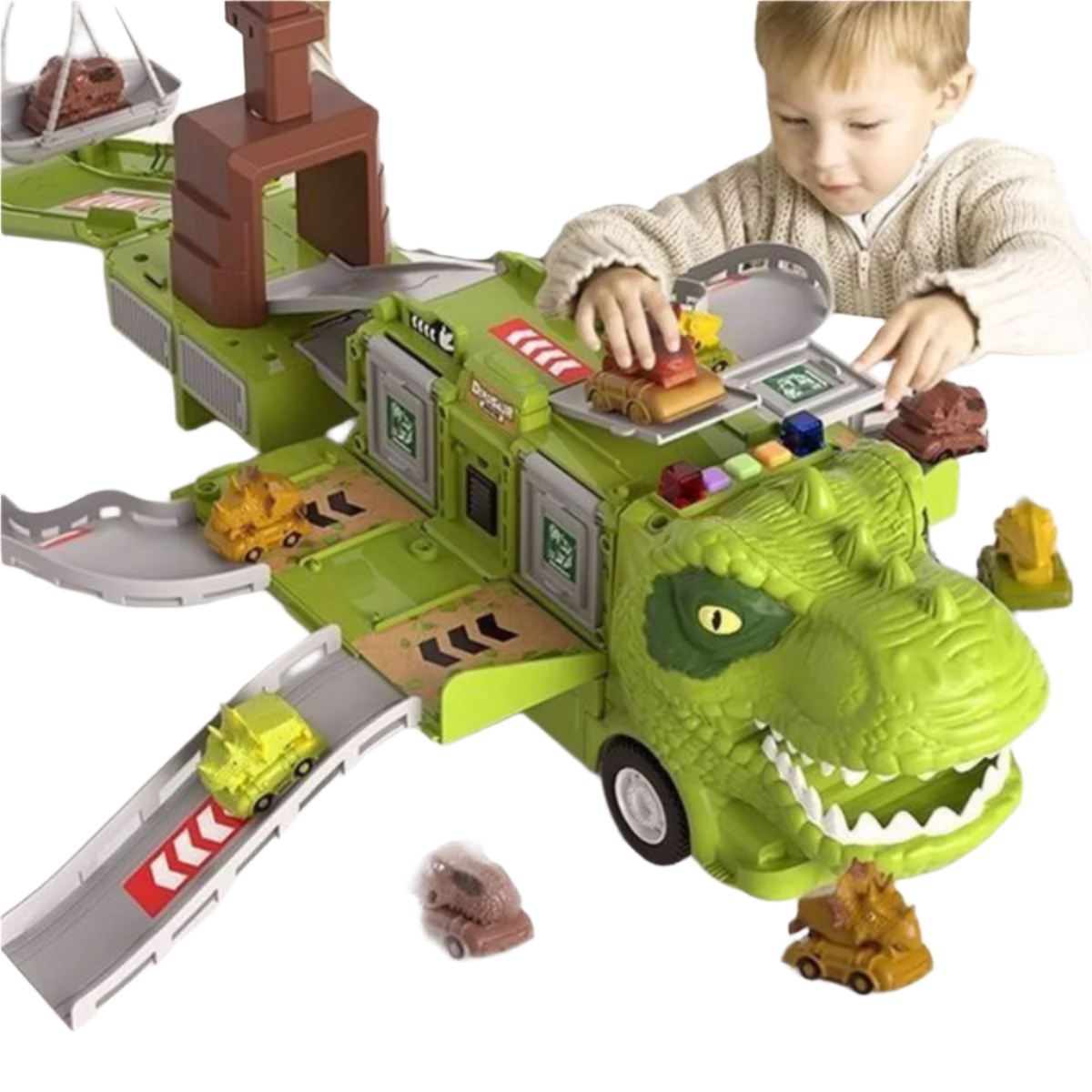 Dinosaurus Transporttruck Met Licht En Geluid Voor Fantasierijke Speelavonturen