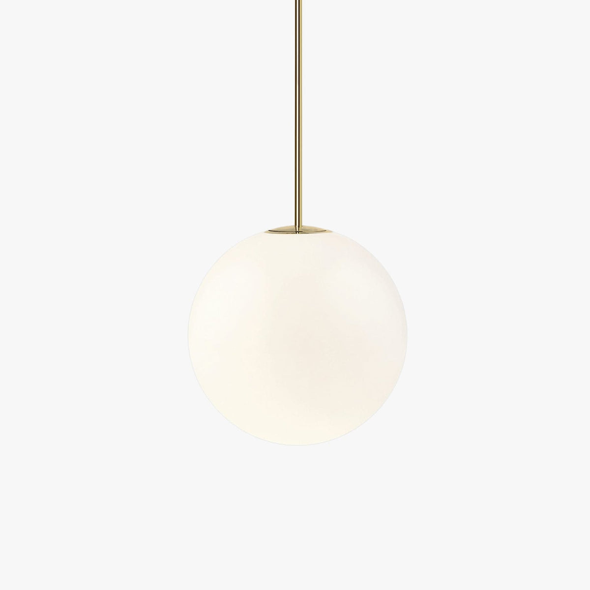 Glazen Hanglamp Met Glanzende Kap En Compact Ontwerp Voor Moderne Sfeerlicht