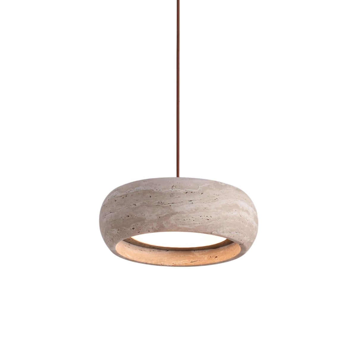 Travertin Hanglamp Met Slank Profiel En Dimbare Lichtkleuren Voor Moderne Ruimtes