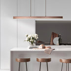 Lineaire Metalen LED Hanglamp Met Acrylkap