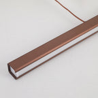 Lineaire Metalen LED Hanglamp Met Acrylkap