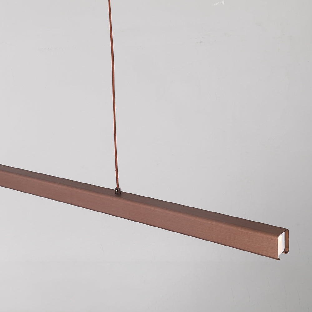 Lineaire Metalen LED Hanglamp Met Acrylkap