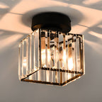 Inbouw Plafondlamp Met Kristalglas En Compact Ontwerp Voor Heldere Gangverlichting