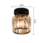 Inbouw Plafondlamp Met Kristalglas En Compact Ontwerp Voor Heldere Gangverlichting