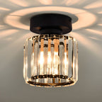 Inbouw Plafondlamp Met Kristalglas En Compact Ontwerp Voor Heldere Gangverlichting