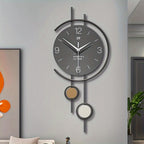 Metalen Wandklok met Stil Mechanisme