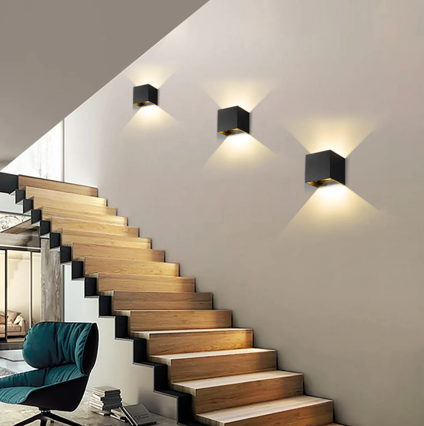 Draadloze Wandlamp met Sensorlicht en Instelbare Sfeer
