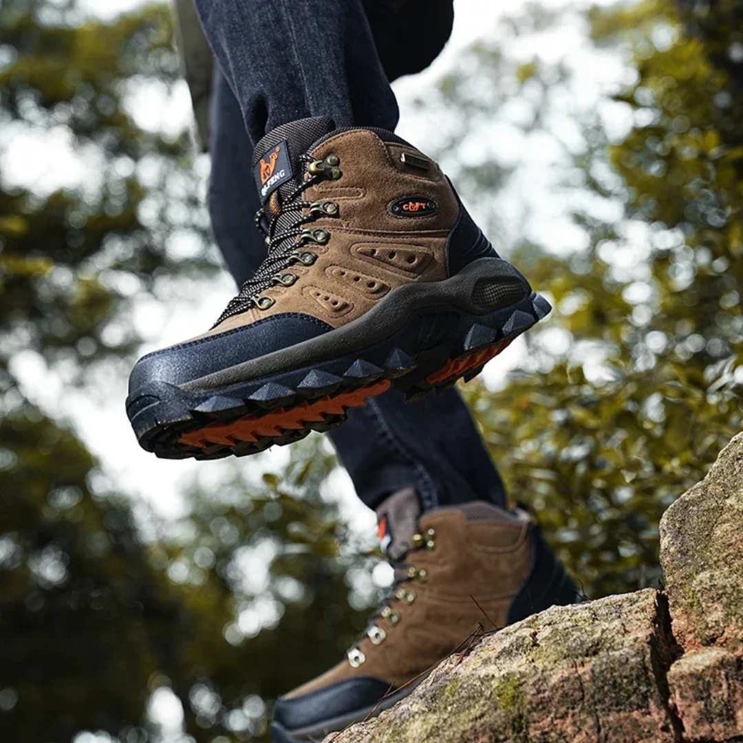 Heren Orthopedische Wandelschoenen met Slipvaste Zool voor Outdoor Gebruik