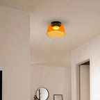 Glazen Plafondlamp Met Gelaagde Vorm En Moderne Sfeerverlichting
