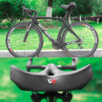 Extra Brede Fietszadel met Ergonomische Uitsparing en Schokdemping