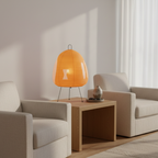 Japanse Tafellamp of Vloerlamp met Organische Papieren Vorm en Warme Sfeerverlichting