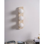 Travertin Wandlamp Met Meerdere Lichtpunten En Moderne Uitstraling