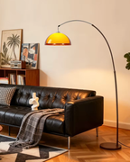 Boogvloerlamp met Elegante Boogarm en Zachte Ruimteverlichting