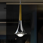 Nordische LED Hanglamp van Metaal met Druppelvormig Ontwerp