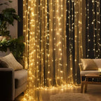 LED‑Lichtgordijn met Warm Gloed en Flexibele Binnen‑ en Buitenverlichting
