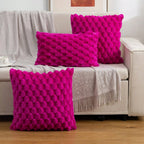 Kussenhoes Met Zachte 3D‑Textuur En Luxe Pluche Structuur