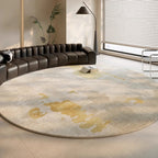 Rond Vloerkleed met Zachte Pluche Structuur en Comfortabele Dikke Textuur