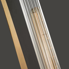 Wandlamp met Verticale Glasstructuur en Zachte Moderne Sfeerverlichting