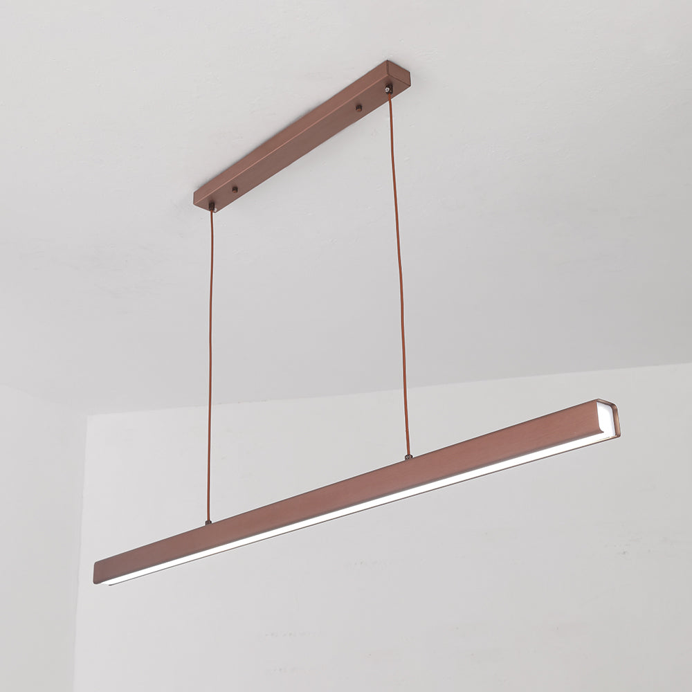 Lineaire Metalen LED Hanglamp Met Acrylkap