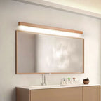 Lineaire Houten Spiegelwandlamp Met Acrylvoorfront