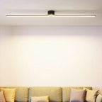Lineaire Plafondlamp Met Metalen Behuizing En Silicagelkap