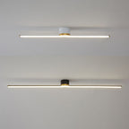 Lineaire Plafondlamp Met Metalen Behuizing En Silicagelkap
