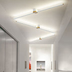 Lineaire Plafondlamp Met Metalen Behuizing En Silicagelkap