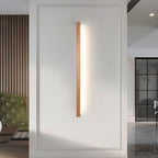 Lineaire Houten Spiegelwandlamp Met Acrylvoorfront