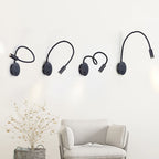 LED‑Wandlamp met Flexibele Draaiarm en Moderne Binnenverlichting