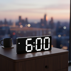 Digitale Wekker met Spiegelweergave en Moderne LED‑Functies