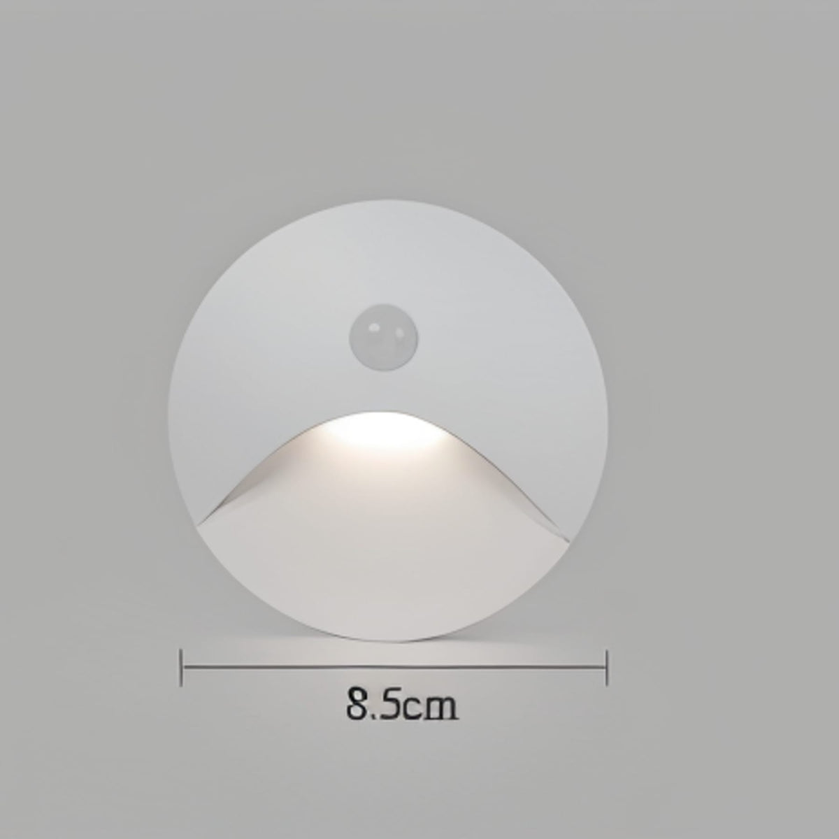 Wandlamp Met Mat Metalen Behuizing En Optionele Sensor Voor Strakke Halverlichting