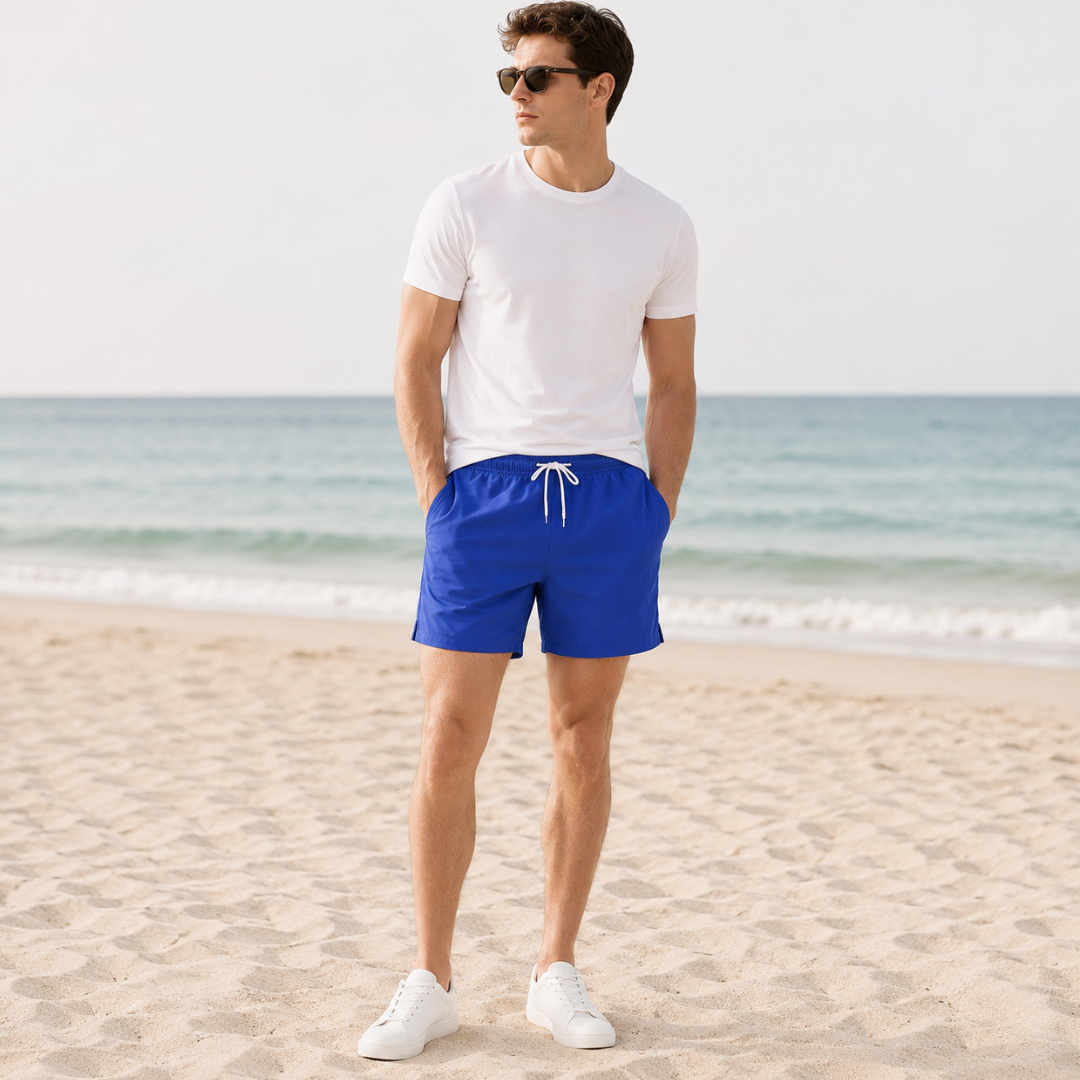 Heren Beachshort met Sneldrogende Stof en Verstelbaar Trekkoord