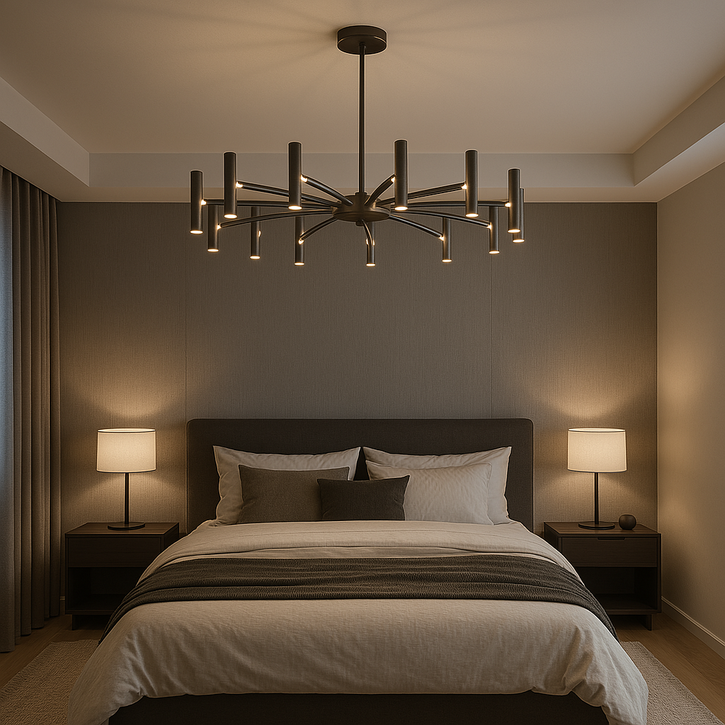 Moderne kroonluchter met 12 lichtpunten