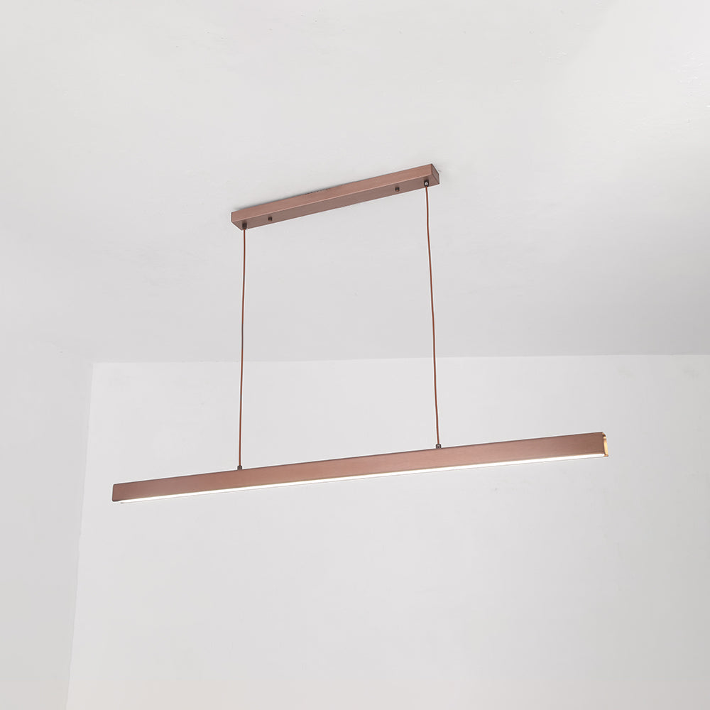 Lineaire Metalen LED Hanglamp Met Acrylkap