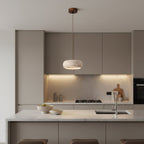 Travertin Hanglamp Met Slank Profiel En Dimbare Lichtkleuren Voor Moderne Ruimtes