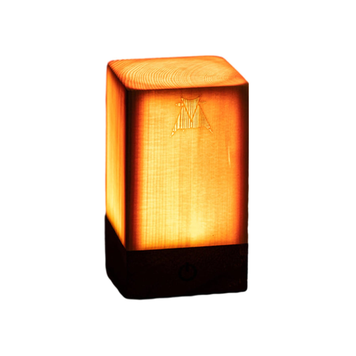 Houten Tafellamp Met Warm Licht En Snoerloos Ontwerp Voor Gezellige Hoeken