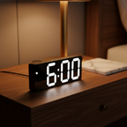 Digitale Wekker met Spiegelweergave en Moderne LED‑Functies