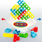 Magnetisch Evenwichtsspel met Kleurrijk Tetris Ontwerp