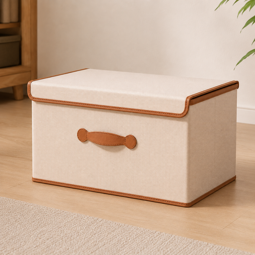 Opvouwbare Opbergbox Met Deksel Voor Kleding, Speelgoed En Huishoudelijke Organisatie